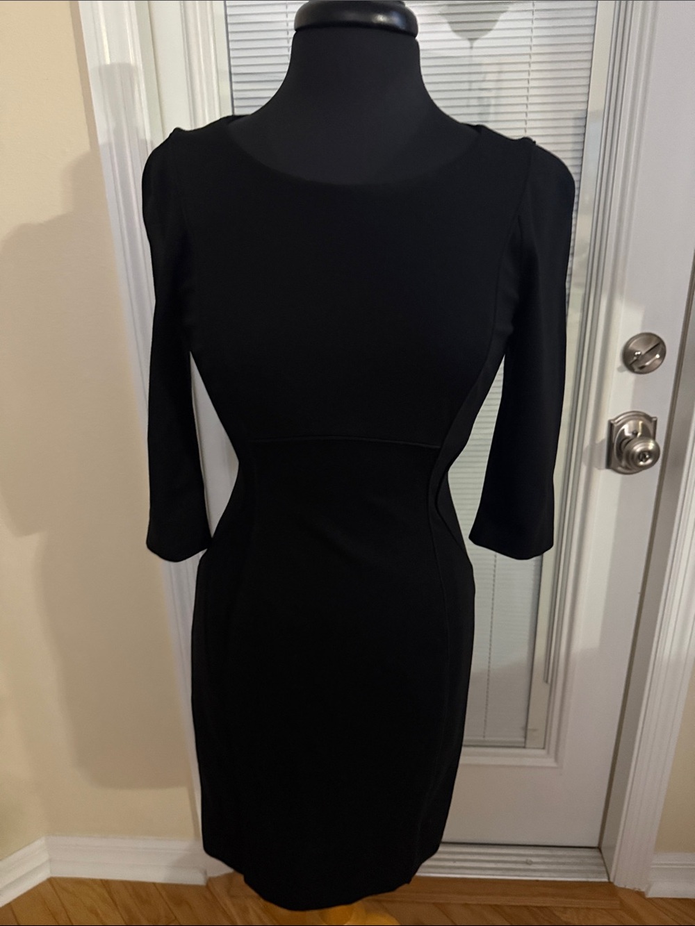 ANTONIO MELANI Black Midi Sheath Dress
